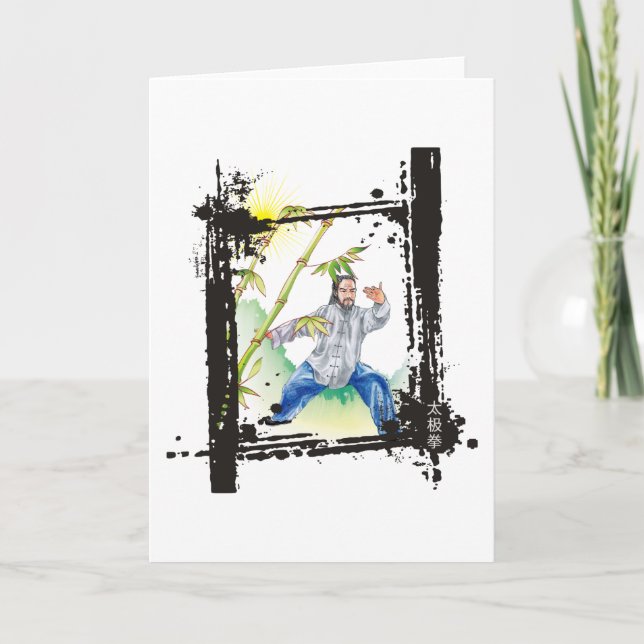 Cartão Parting Horse's Mane - Tai Chi (Frente)