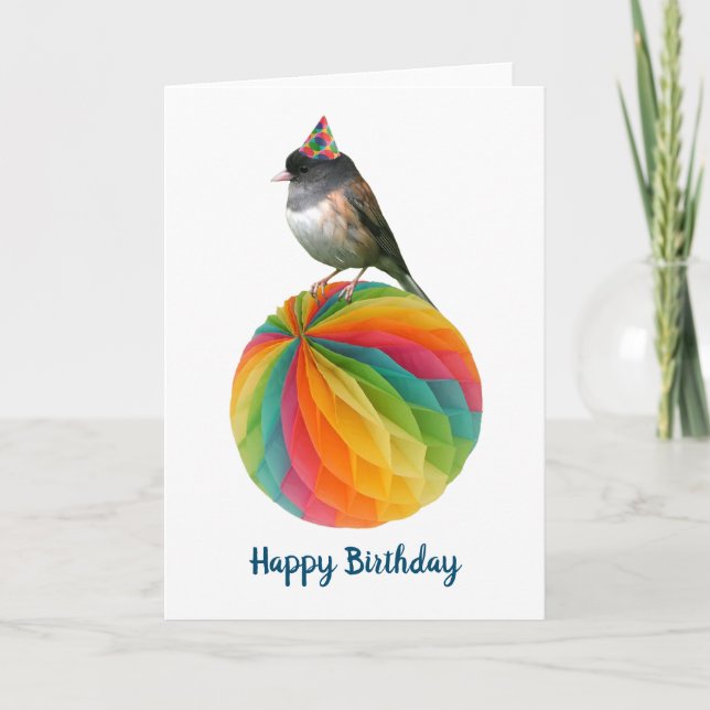 Cartão Party Bird Birthday Card (Frente)