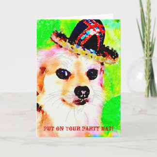 Cartão Party Hat Greeting Card