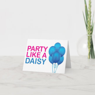 Cartão Party Like A Daisy Birthday Card