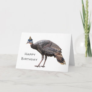 Cartão Party Turkey Birthday Card