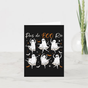 Cartão Pas De Boo-rée Fantasmas Engraçados de Ballet Prof