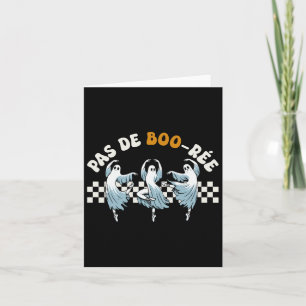 Cartão Pas De Boo-rée Spooky Halloween Dança de Balé Fant
