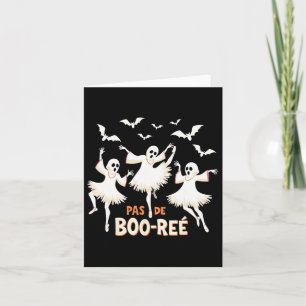 Cartão Pas De Boorée Ghost Balé Dançando Halloween