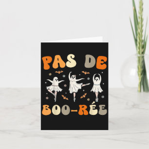 Cartão Pas De Boorée Ghost Balé Dançando Halloween
