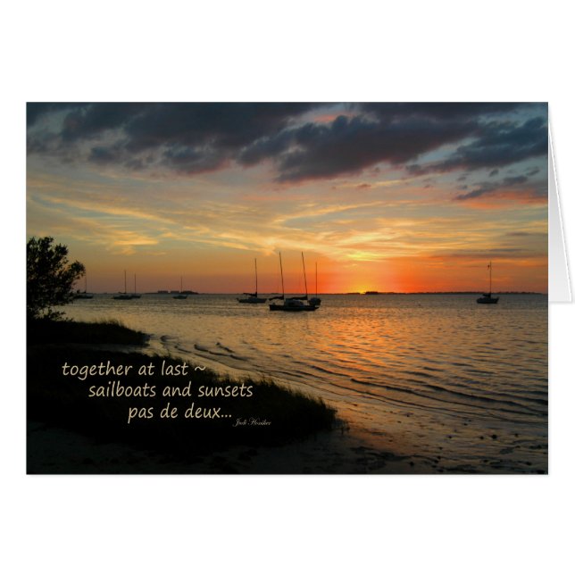 Cartão "Pas de deux" ~ Crystal Beach, Florida (Frente Horizontal)