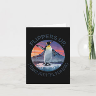 Cartão Pás Para Cima Eu Pego Pinguins