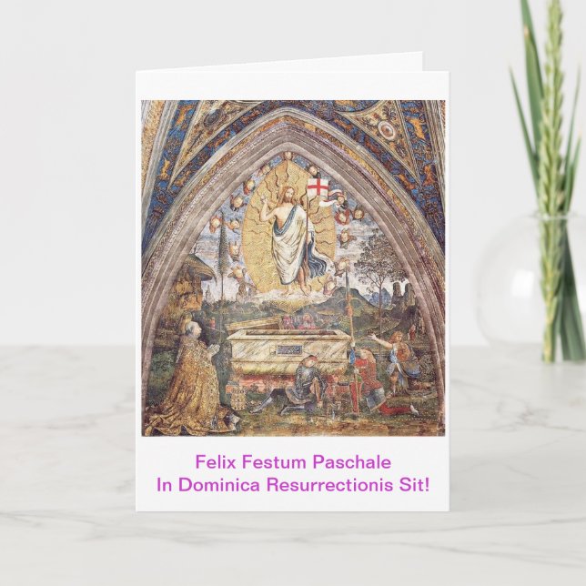 Cartão Paschalis Scida Em Dominica Resurrectionis (Frente)