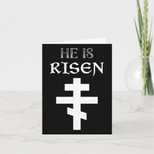 Cartão Páscoa Christian Ele É Ressurreição De Risen Ortod