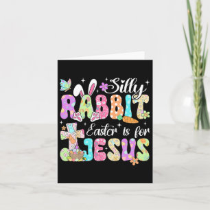 Cartão Páscoa De Coelho bobo É Para Jesus Cristo Coelho B