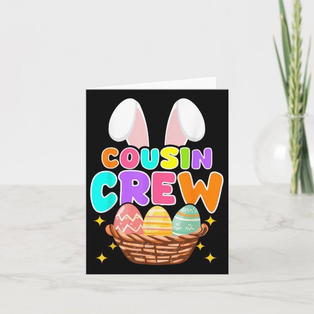 Cartão Páscoa de Cousin, Crianças em Combinação (Frente)