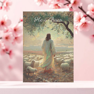Cartão Páscoa de Jesus Cristo Religioso Cristão