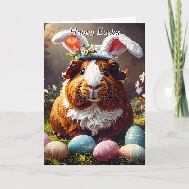 Cartão Páscoa de porcos (Frente)