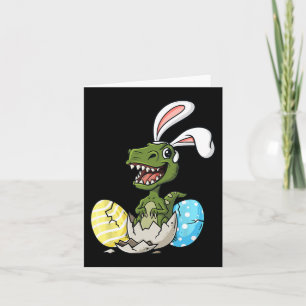Cartão Páscoa Dia T Rex Com Ovos Coelhinhos Brincadeiras