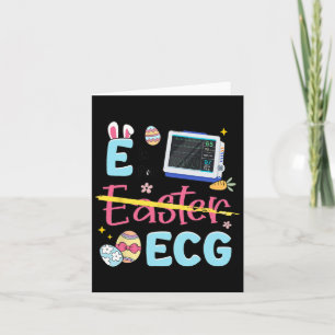 Cartão Páscoa E É Para Enfermeira De Ecg Ekg Cardiologia