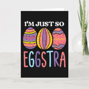 Cartão Páscoa Estou Tão Eggstra Ovos Bonitos Mulheres Men