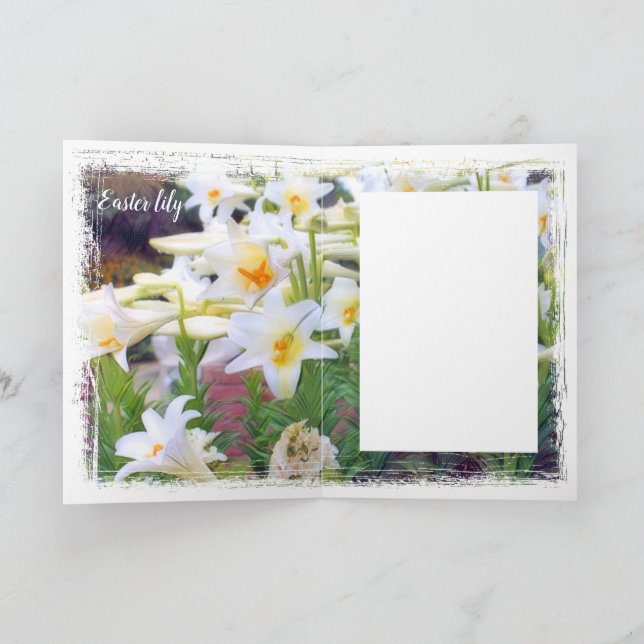 Cartão Páscoa lírio [Cartão de Saudação] カ ド (Interior)