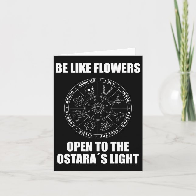 Cartão Páscoa Ostara Eostre Pagan Witchcraft (Frente)
