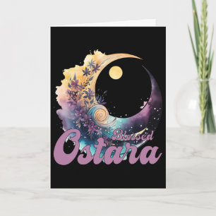 Cartão Páscoa Ostara Eostre Paganismo Bruxaria Lua da Pri