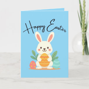 Cartão Páscoa Personalizada Feliz