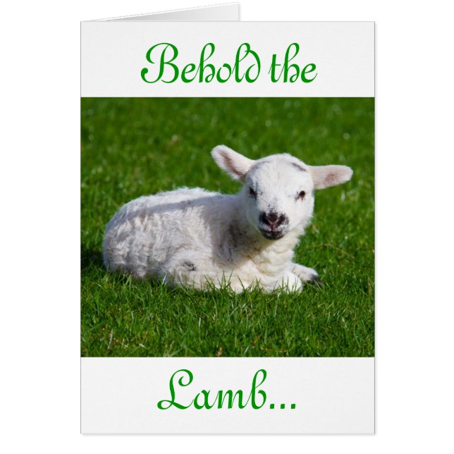 Cartão Páscoa Segure a placa de férias da lâmpada III (Frente)