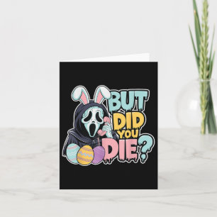 Cartão Páscoa Skeleton Bunny Mas Você Teve Um Primavera E