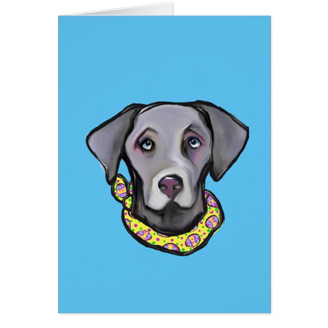 Cartão Páscoa Weimarana (Frente)