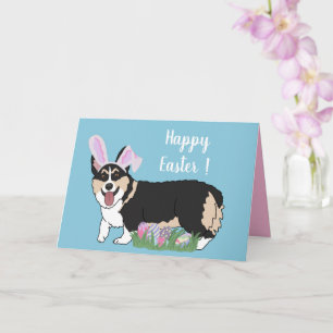 Cartão Páscoa Welsh Corgi Pup
