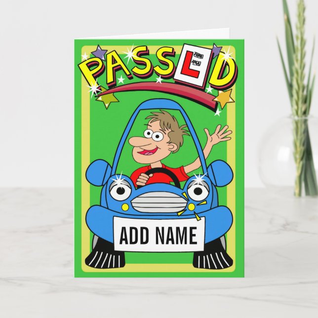 Cartão Passado no ensaio, o nome pode ser colocado em pla (Frente)