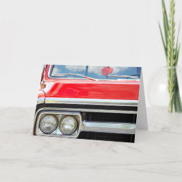 Cartão Passageiro Vermelho de Aniversário com Felpudo