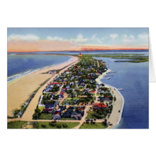 Cartão Passagem de St Petersburg Florida uma praia da
