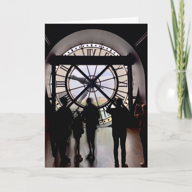 Cartão Passando o tempo no Musée d'Orsay (Frente)
