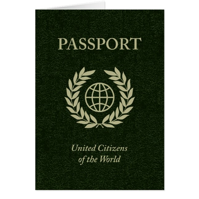 Cartão passaporte verde (Frente)