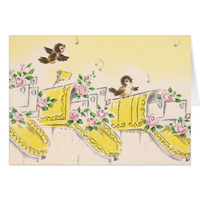 Cartão Passarinhos (Frente Horizontal)