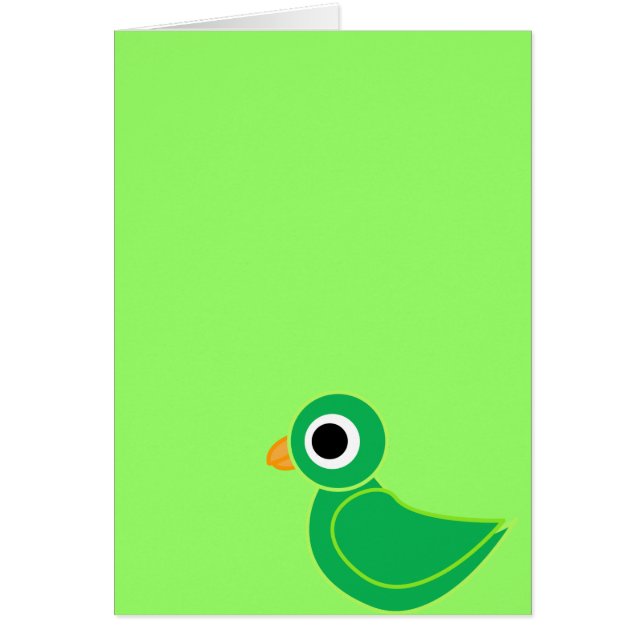 Cartão pássaro (Frente)