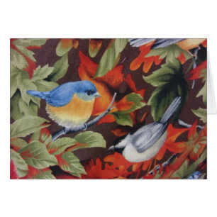 Cartão Pássaro Azul
