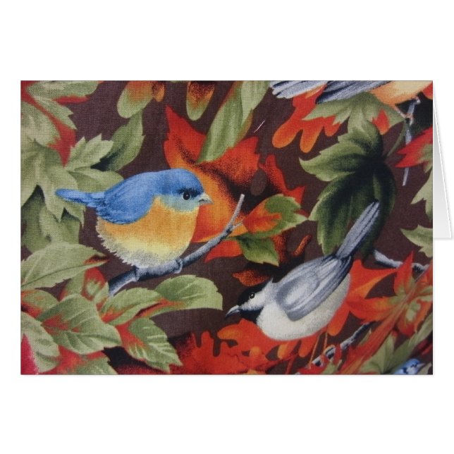 Cartão Pássaro Azul (Frente Horizontal)