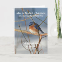 Pássaro Azul de Felicidade Personalizado Inspirado