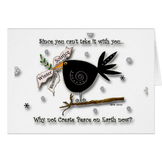 Cartão Pássaro da paz