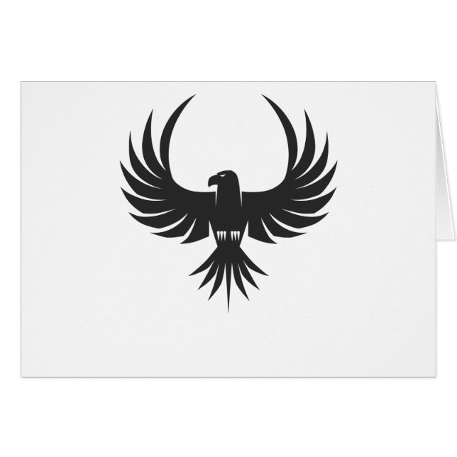 Cartão Pássaro da presa (Frente Horizontal)