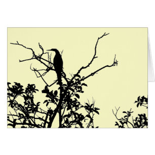 Cartão Pássaro do Anhinga