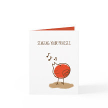 Pássaro Mensageiro Cantando Seus Louvados Obrigado