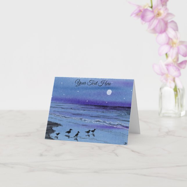 Cartão Pássaros (Orquídea)