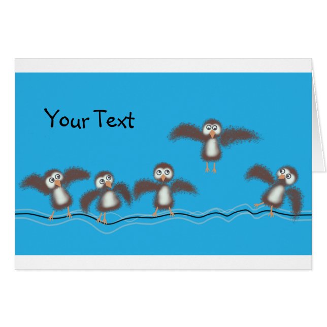 Cartão Pássaros Bons (Frente Horizontal)