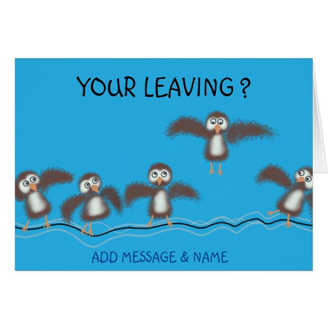 Cartão Pássaros Bons (Frente Horizontal)