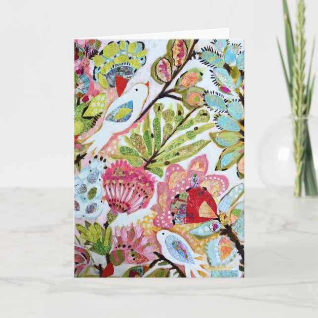 Cartão Pássaros de Papel II (Frente)