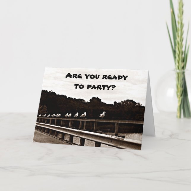 CARTÃO **PÁSSAROS ENGRAÇADOS** SÓ QUER SE DIVERTIR NO ANI (Frente)