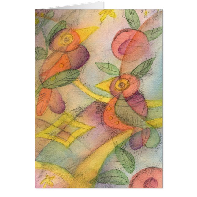 Cartão Pássaros ideais (Frente)