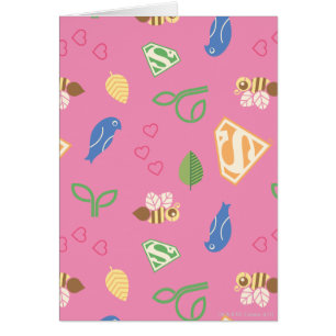 Cartão Pássaros Supergirl e as Abelhas Rosa