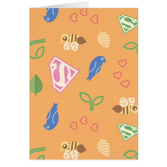 Cartão Pássaros Supergirl e o Laranja das Abelhas (Frente)